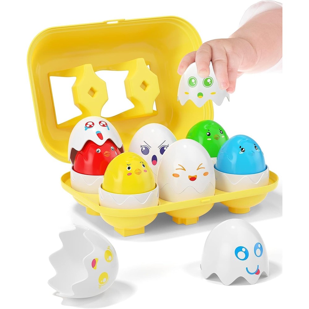 Todarrun Yetonamr Montessori matching eggs set front view
