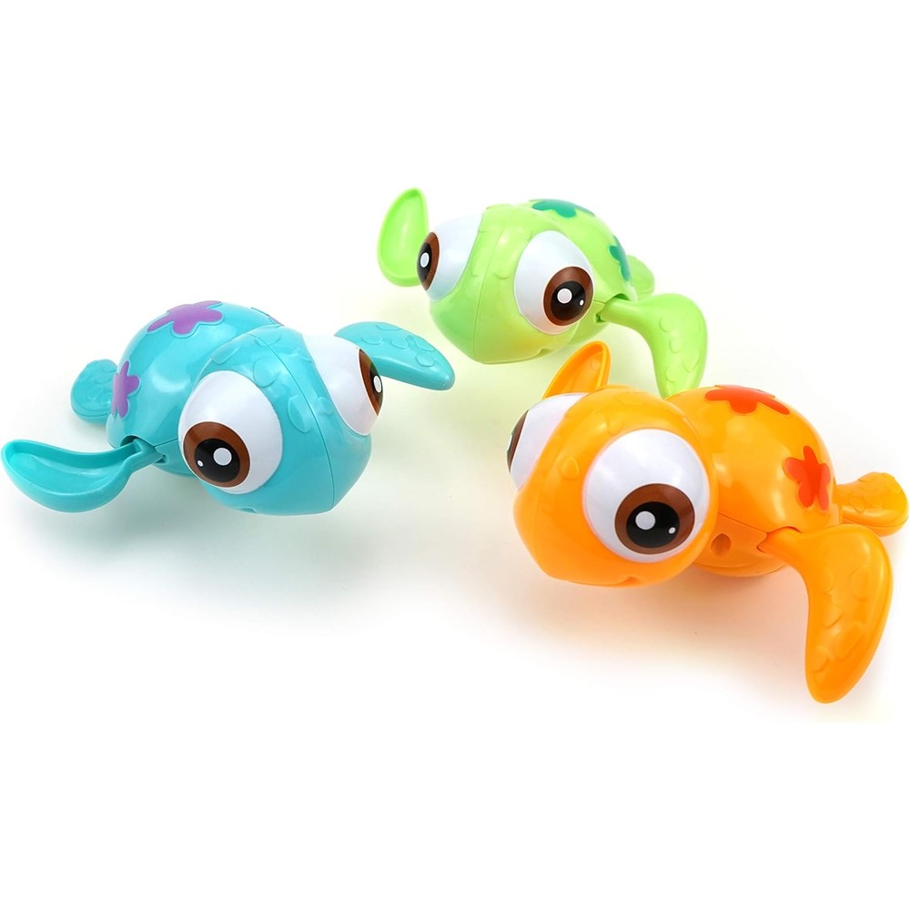 Duckboxx Xx wind up swimming sea turtles set front view