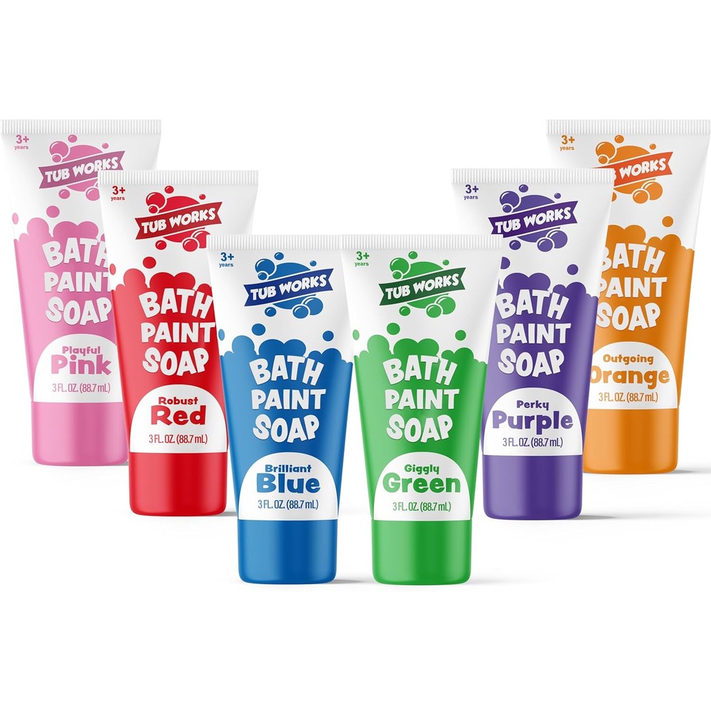 Tub Works bath paint soap classic 6 pack front view