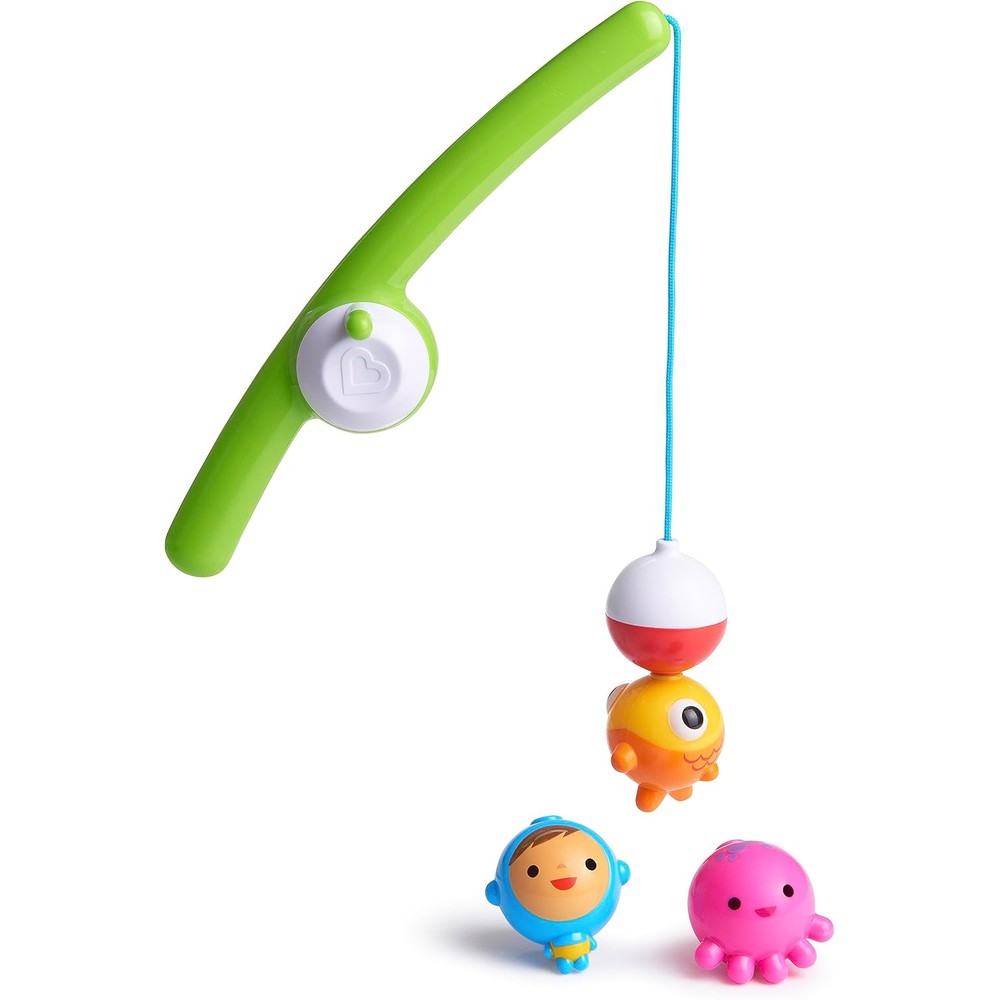 Munchkin Fishin Magnetic Bath Toy 4pc set front view