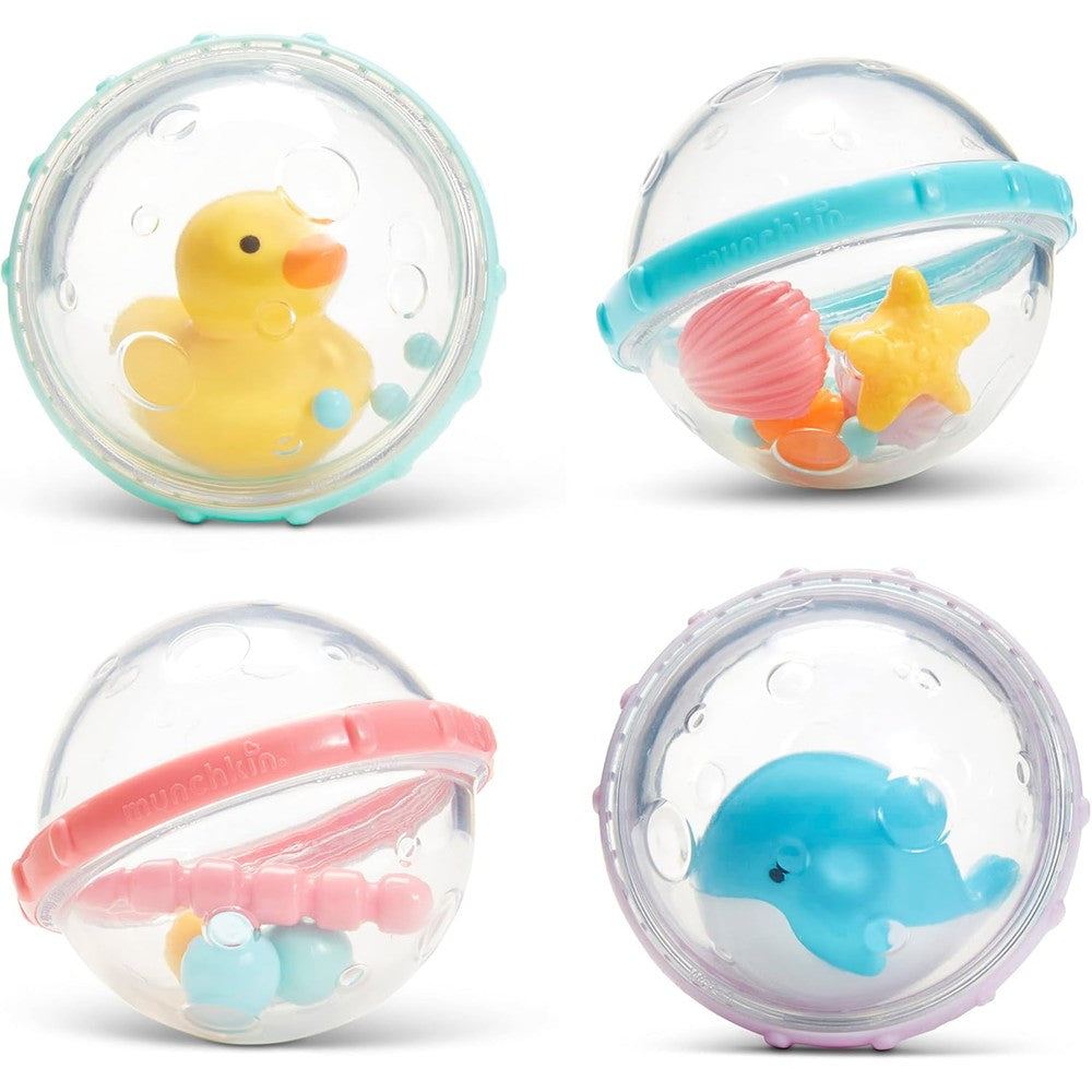 Munchkin Float and Play Bubbles bath toy set front view