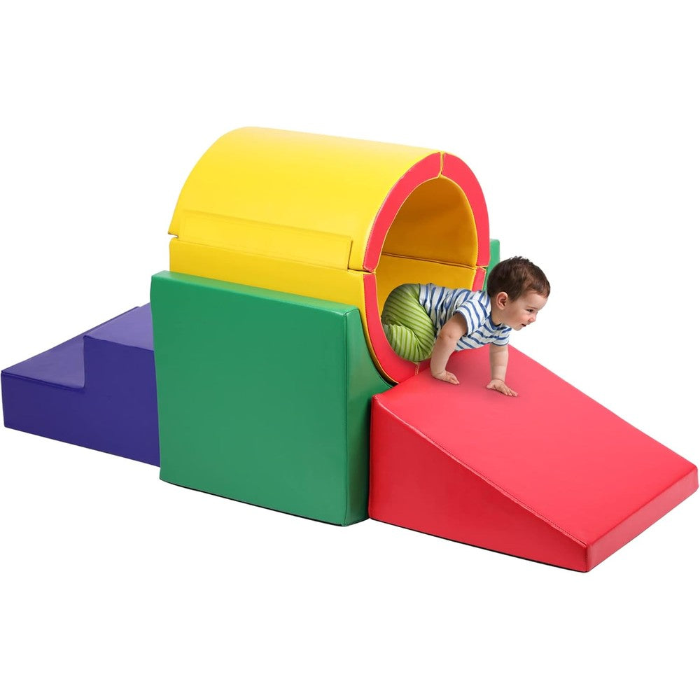 TOLEAD Tunnel Ramps Foam Climber front view soft indoor gym equipment