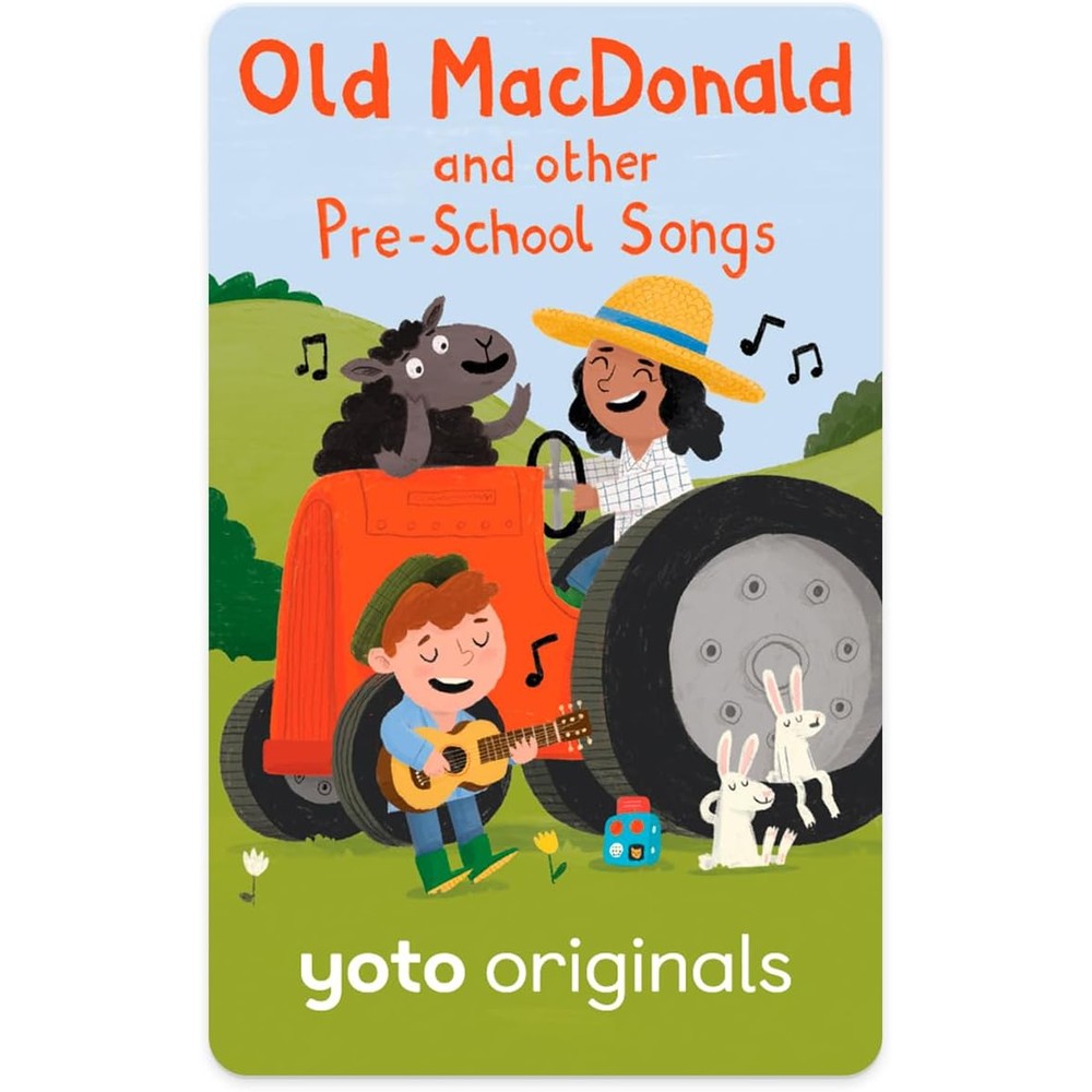 Yoto Old MacDonald kids musical audio card front view showing colorful cartoon farm artwork
