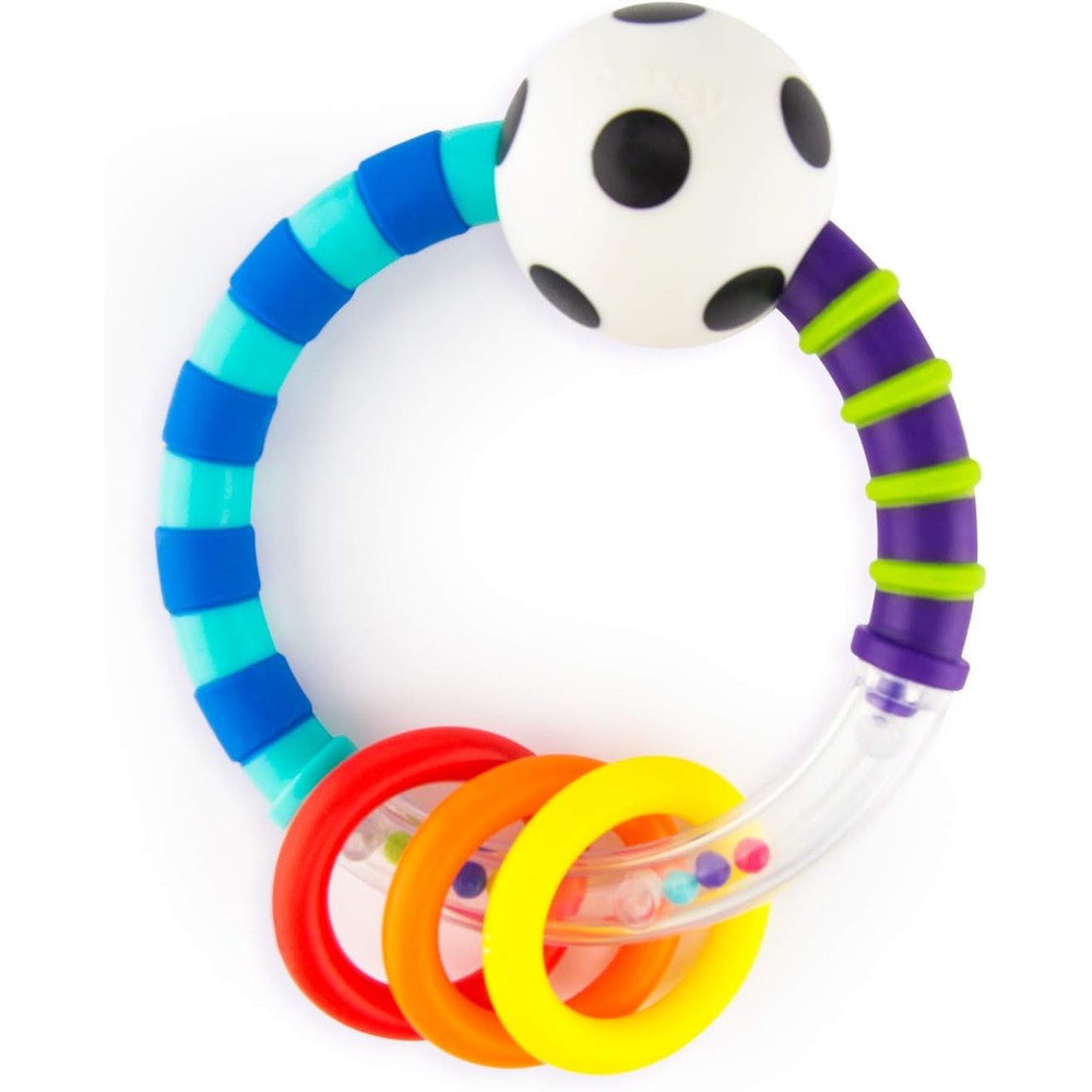 Sassy Ring Rattle front view developmental infant toy