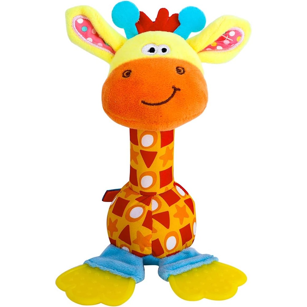 BabyMoo HUADADA baby soft rattle shaker front view infant sensory toy