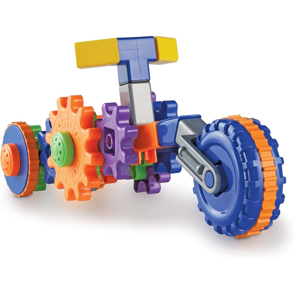 Learning Resources Cycle Gears 30 piece set front view box packaging