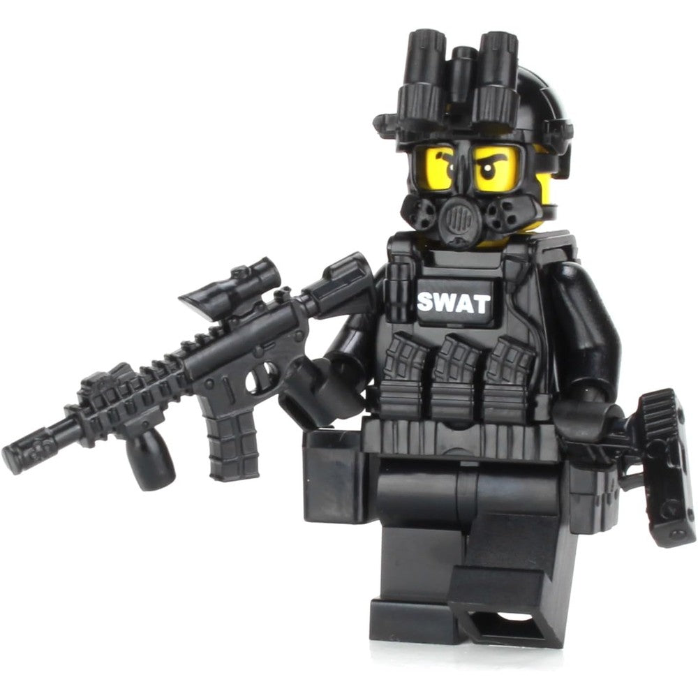 Battle Brick Police SWAT Tactical Assault Officer front view
