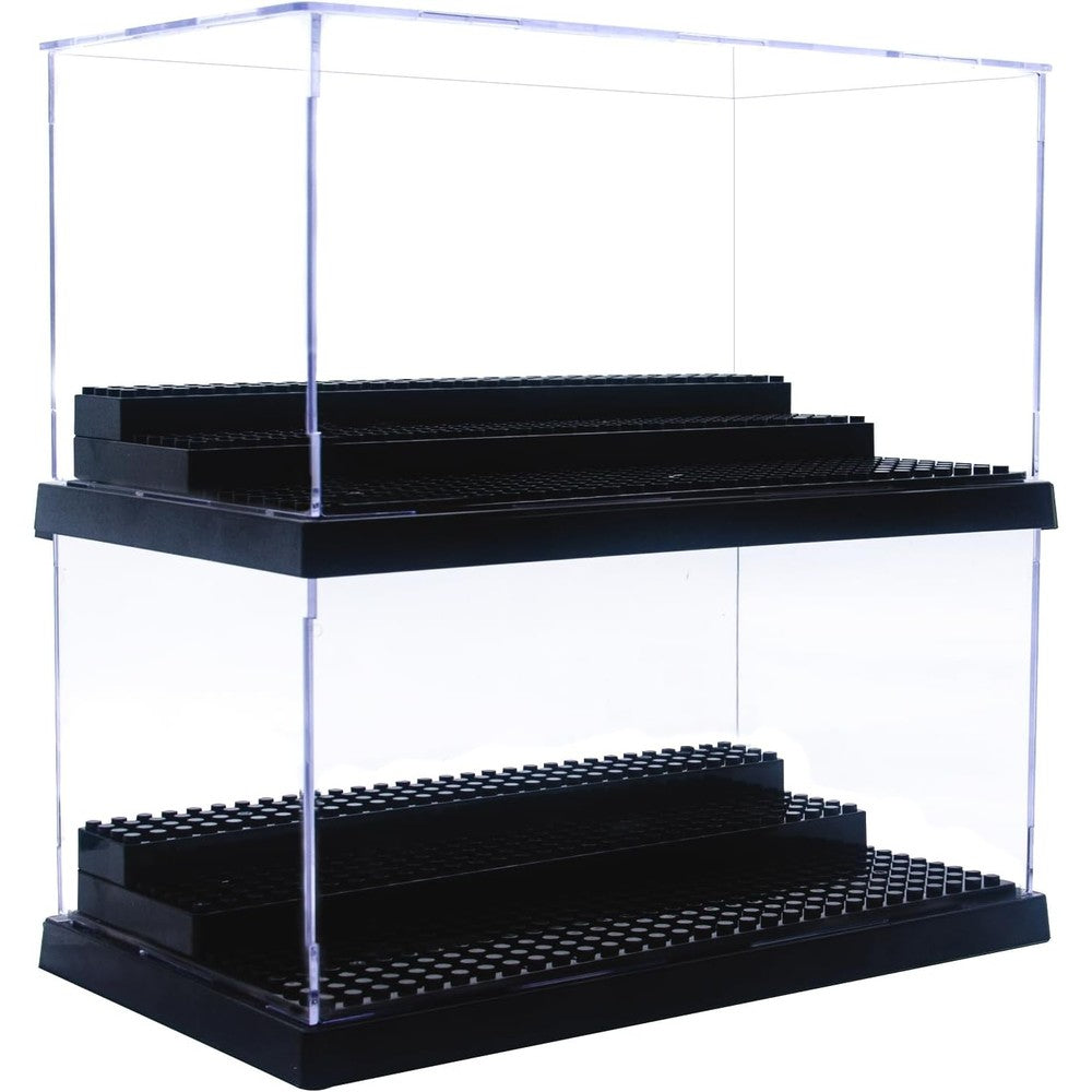 Wmm acrylic minifigure display case front view for collectibles