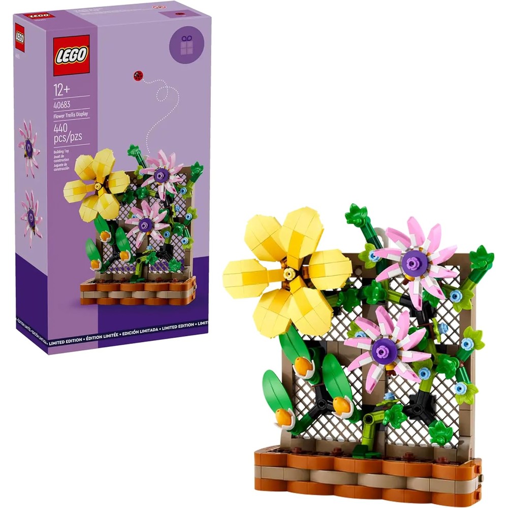 Lego Flower Trellis Display 40683 front view building set