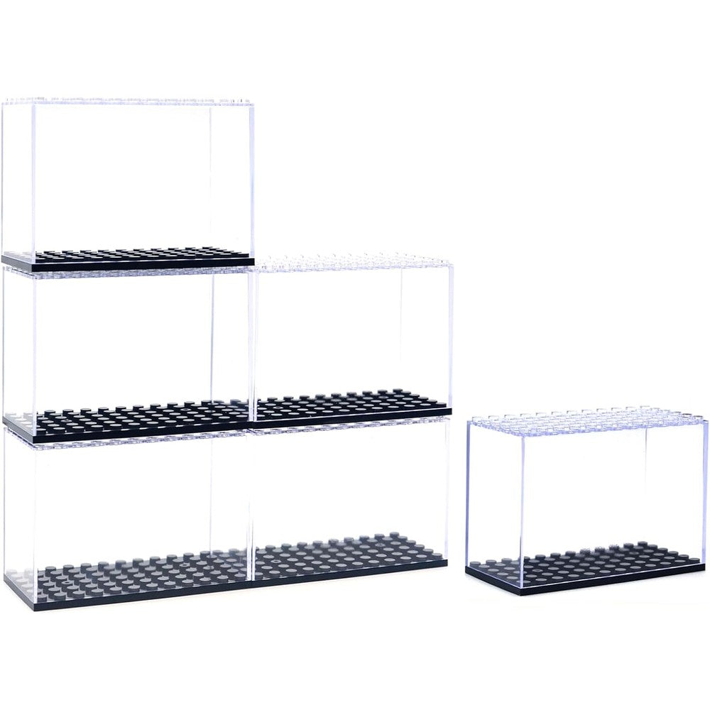 WMM acrylic minifigure display case front view for Lego