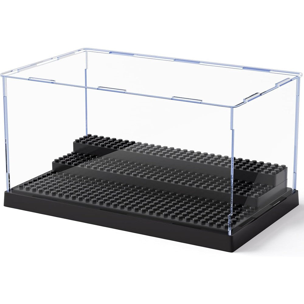 Mlikero Minifigure Display Case front view showing acrylic box