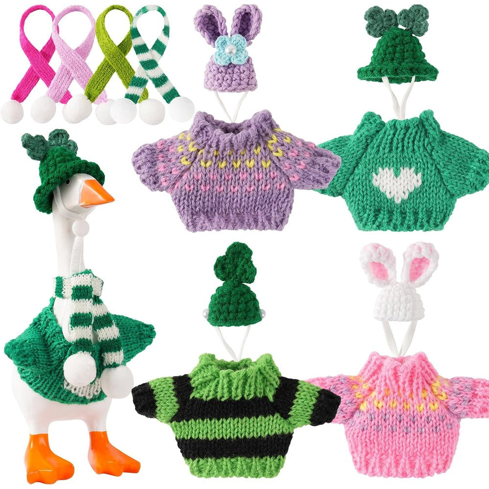 Linastu 4 set 7 inch desk goose outfits front view