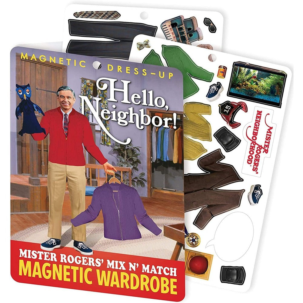 The Unemployed Philosophers Guild Mister Rogers Magnetic Wardrobe front view packaging
