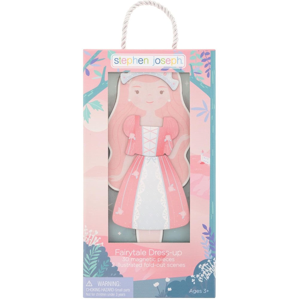 Stephen Joseph Magnetic Dress Up Dolls Fairytale front view product packaging.