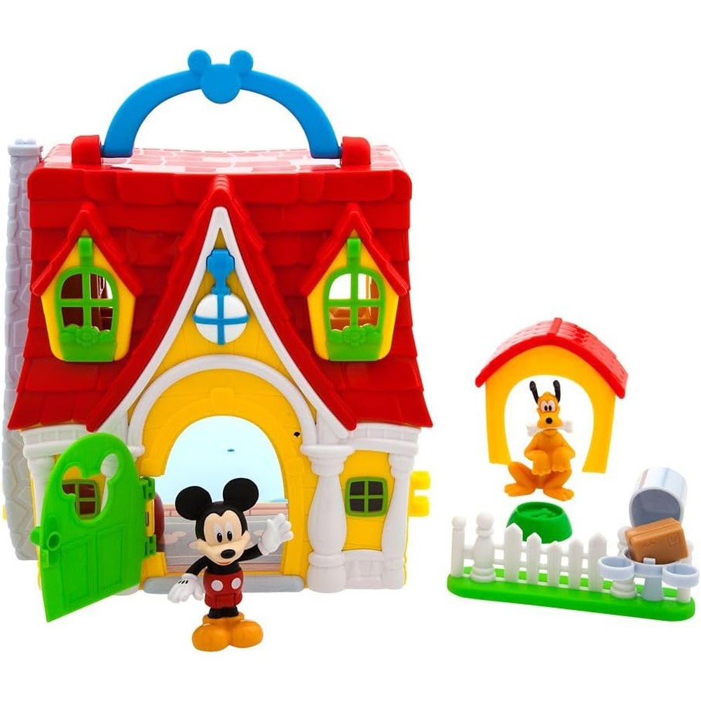 Disney Mickey Mouse Clubhouse interactive playhouse playset front view showing character figures