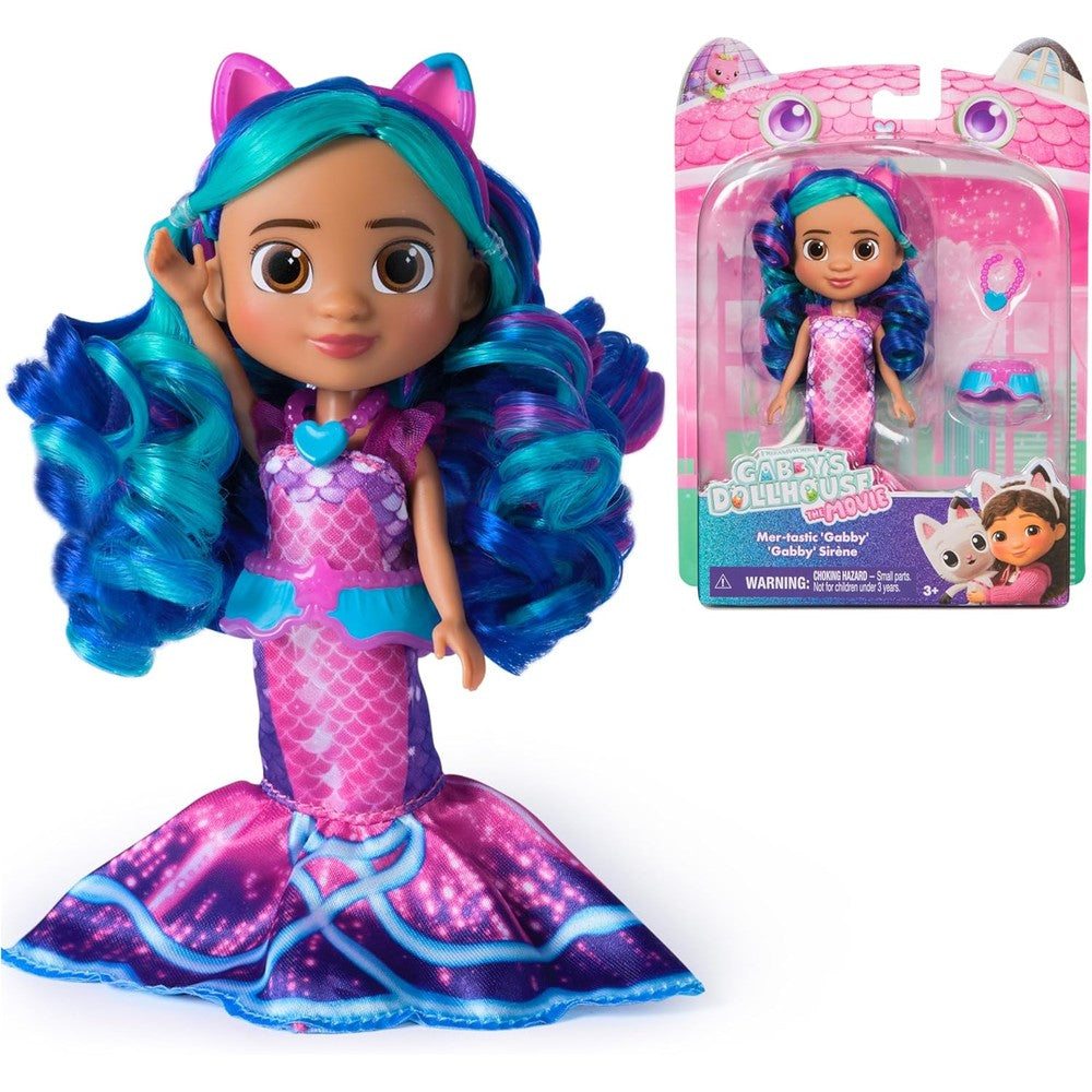 DreamWorks Gabbys Dollhouse MerTastic Gabby Doll front view showing mermaid dress.