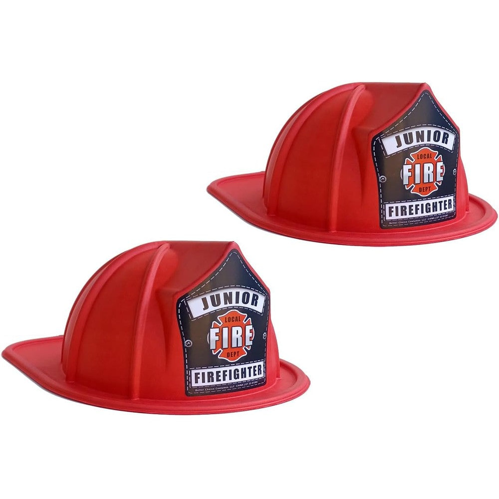 Better Choice Costumes molded paper firefighter hat front view