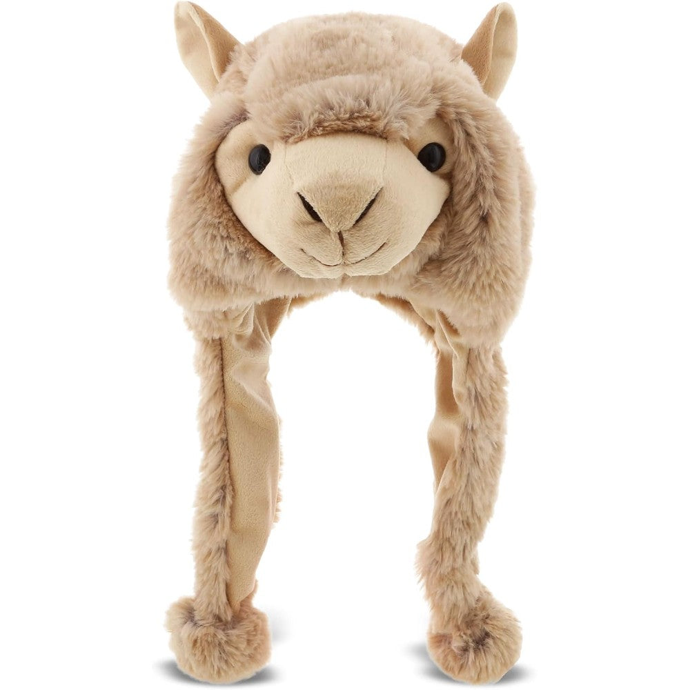 CoTa DolliBu Plush Hat Soft Fleece Beanie With Ear Flaps Warm Winter Hat For Kids Teens And Adults Funny Costume One Size - Image 1