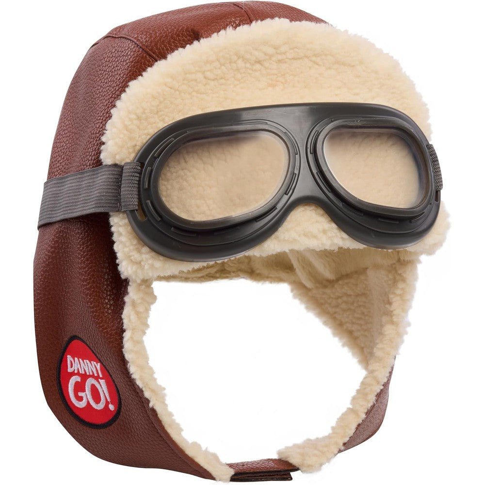 Just Play Danny Go Aviator Hat front view with goggles