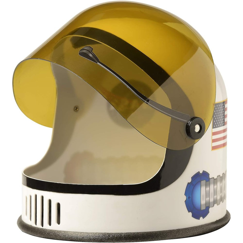 Aeromax Youth NASA Astronaut Helmet front view with movable visor down.
