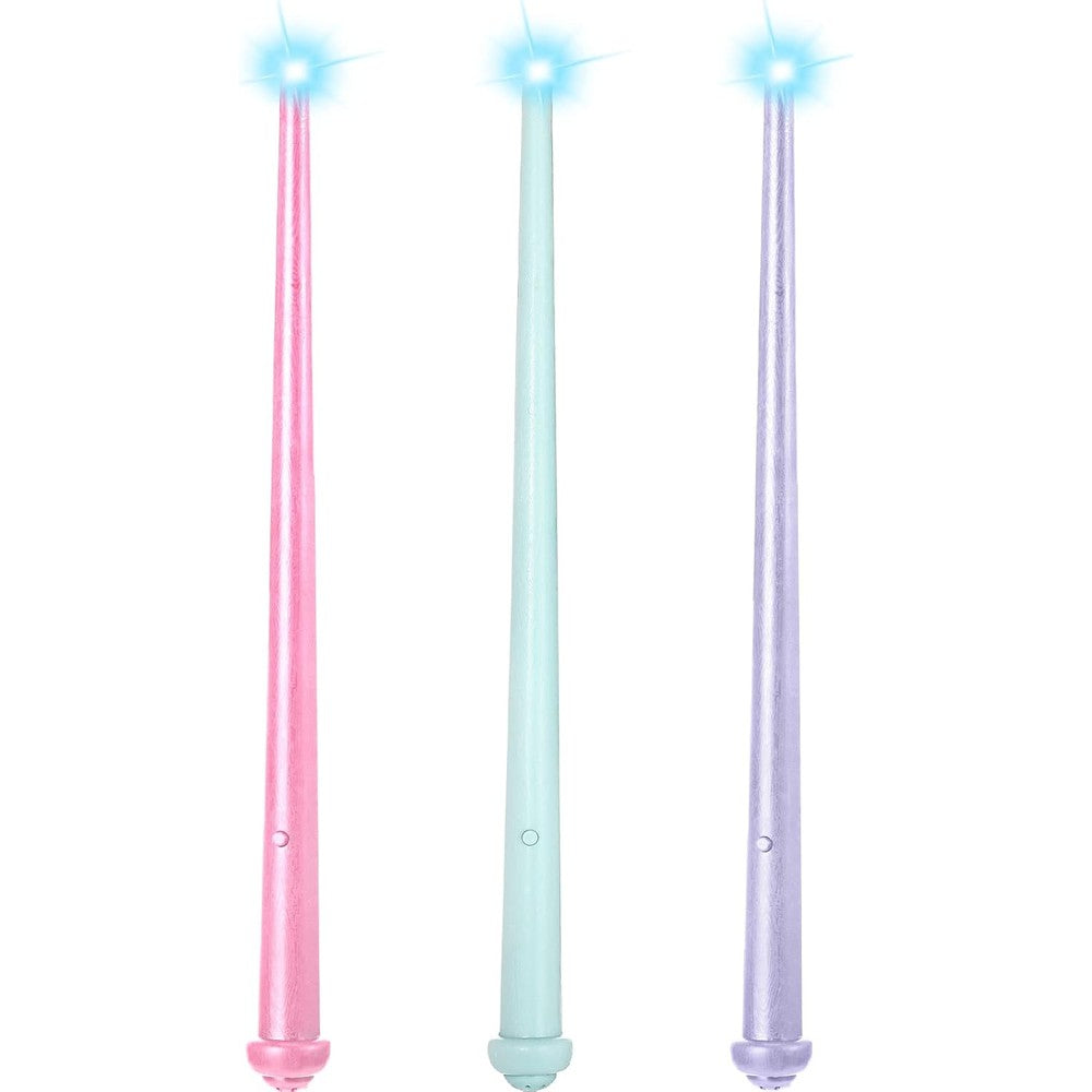Skylety 3 pieces light up magic wand set front view