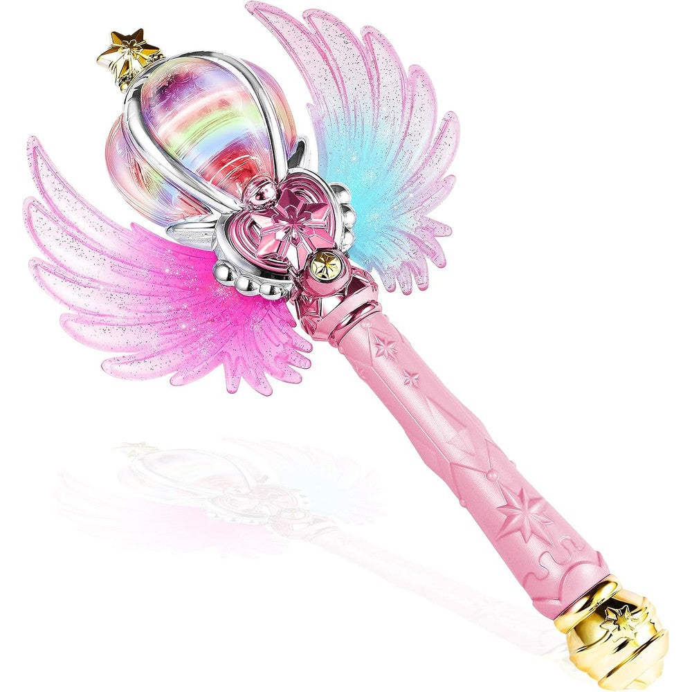 EnchantZone light up snowflake wand front view for kids party