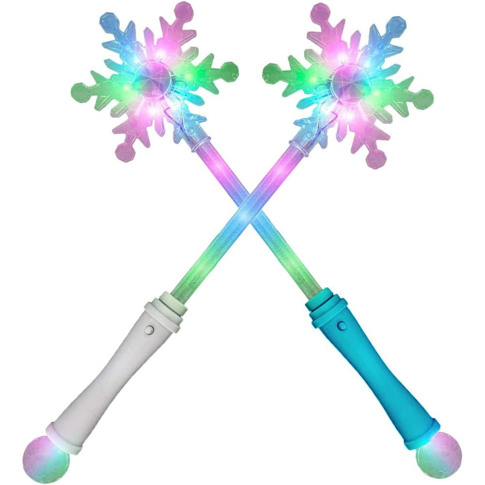 Sensory4u Frozen Snowflake LED Light Up Wand front view
