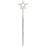 Uouyoo silver 13 inch star wand front view