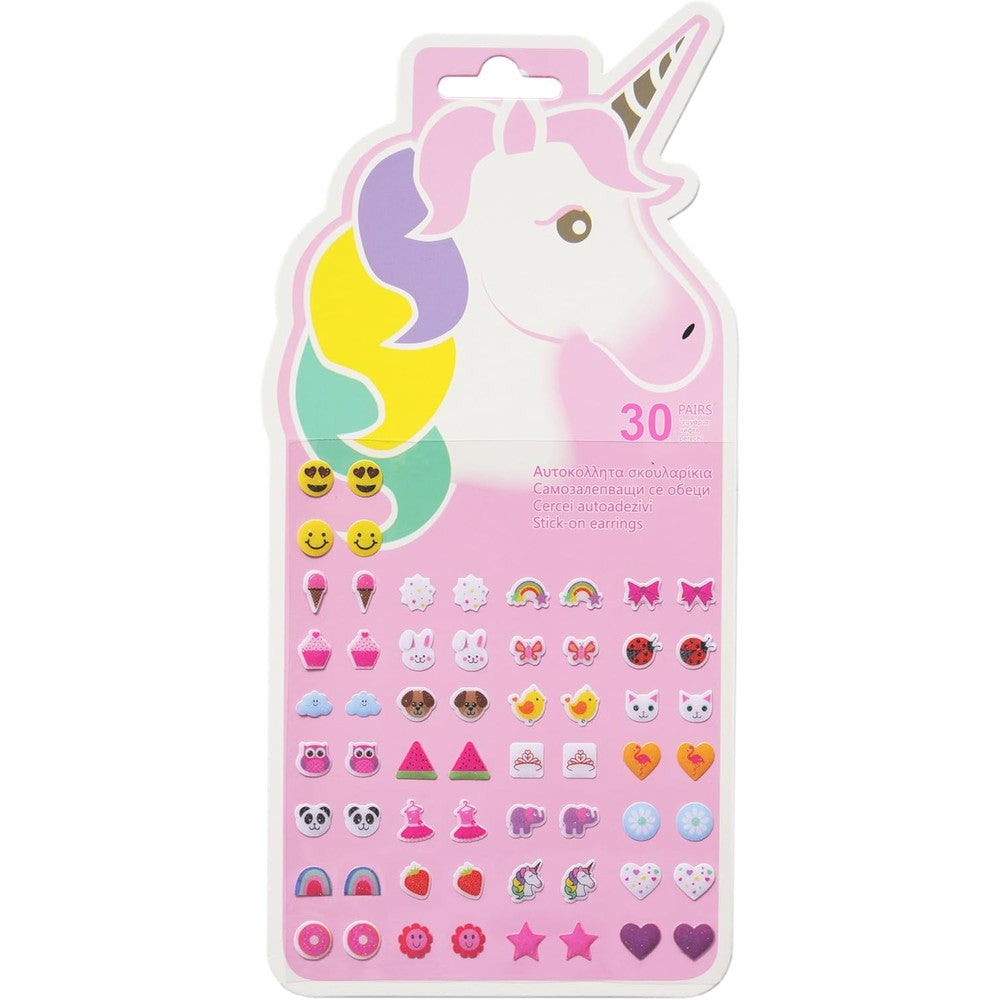 Eternity Aurora kids stick on earrings front view
