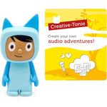 Tonies Creative Audio Character front view of light blue storytelling figurine