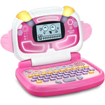 LeapFrog ABC and 123 Laptop pink educational toy front view showing keyboard and screen