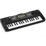 Raimy 37 keys kids keyboard piano front view in black
