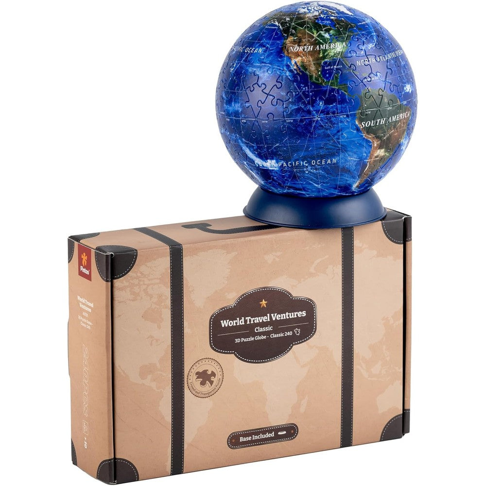 Pintoo 3-D Puzzle Globe Classic Small 6 inch front view