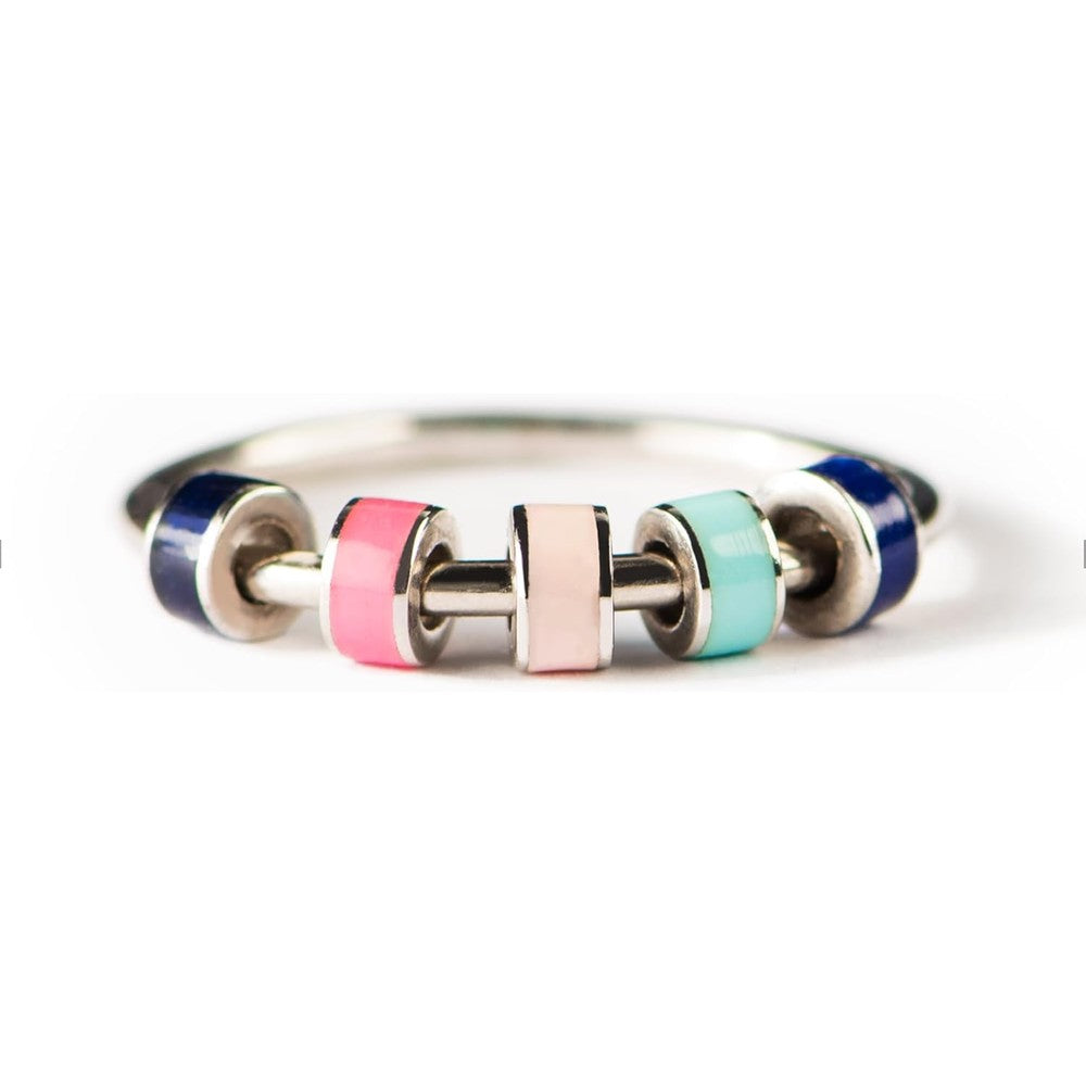 STORYJEWELLERY fidget ring sterling silver front view