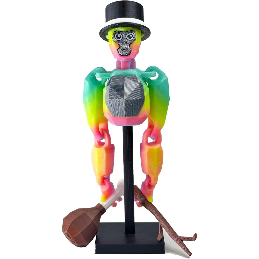 Yobbogo Monkey Tag 6-inch model with stand front view