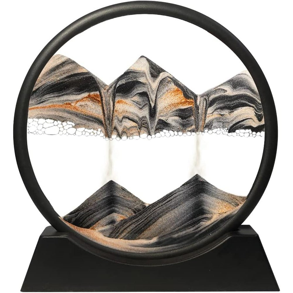Muyan Moving Sand Art Picture 7 Inch black frame front view