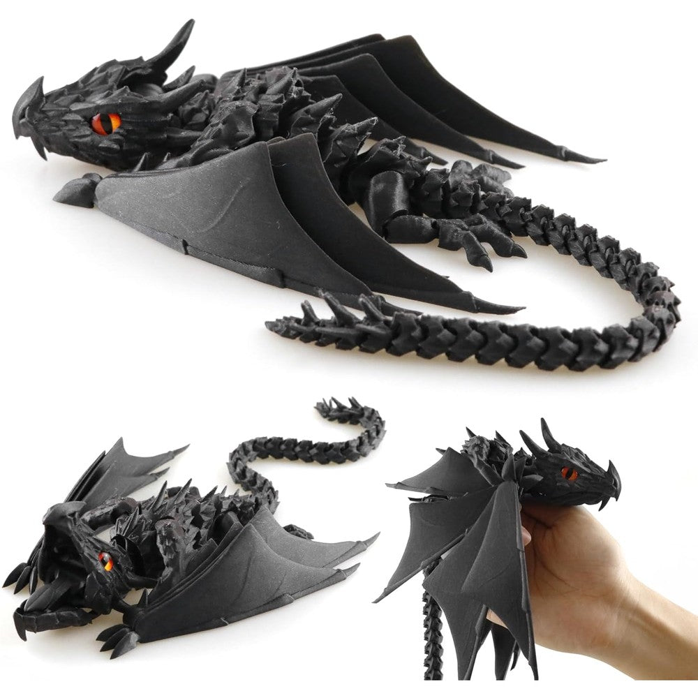 LehuoMaker 3D printed winged dragon front view