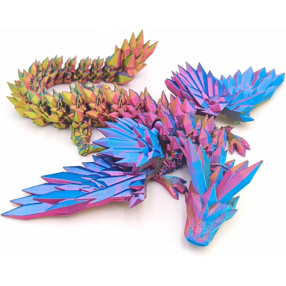 Dpcirk 3D printed flying dragon front view