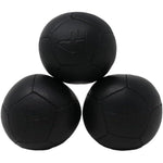 Zeekio Josh Horton Pro Series Juggling Balls front view of three black professional juggling props.