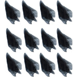 Hoerev Juggling Dancing Scarves pack of twelve front view showcasing lightweight black chiffon fabric
