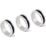 GBSTORE three piece magnetic ring set front view showing different sizes of professional magic props.