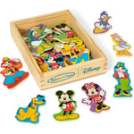 Melissa & Doug Disney Mickey Mouse wooden character magnets front view of complete twenty piece collection