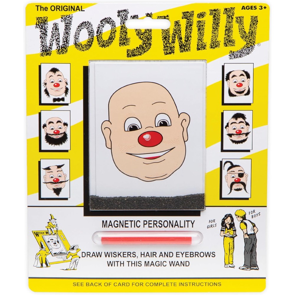 PlayMonster Wooly Willy magnetic drawing toy front packaging view