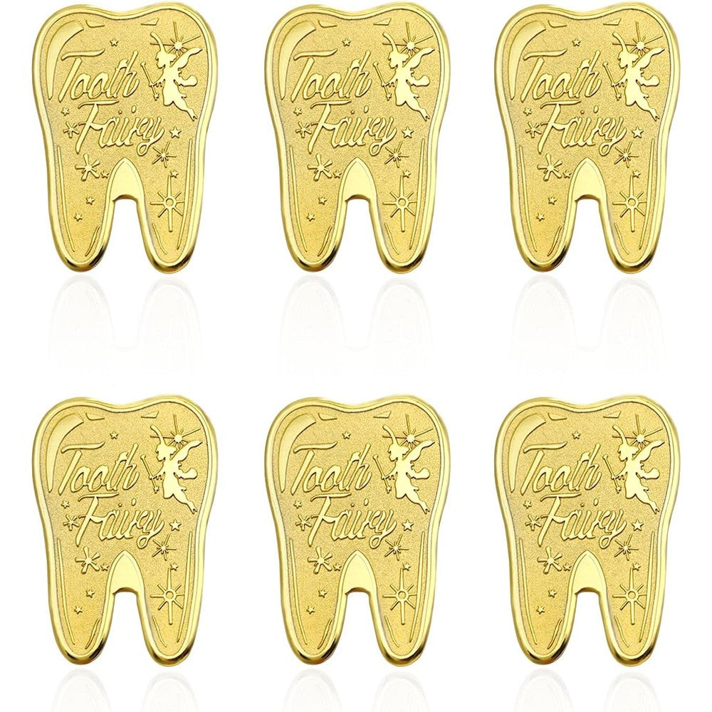 upain tooth fairy for boys keepsake kit front view showing golden coins and wooden box