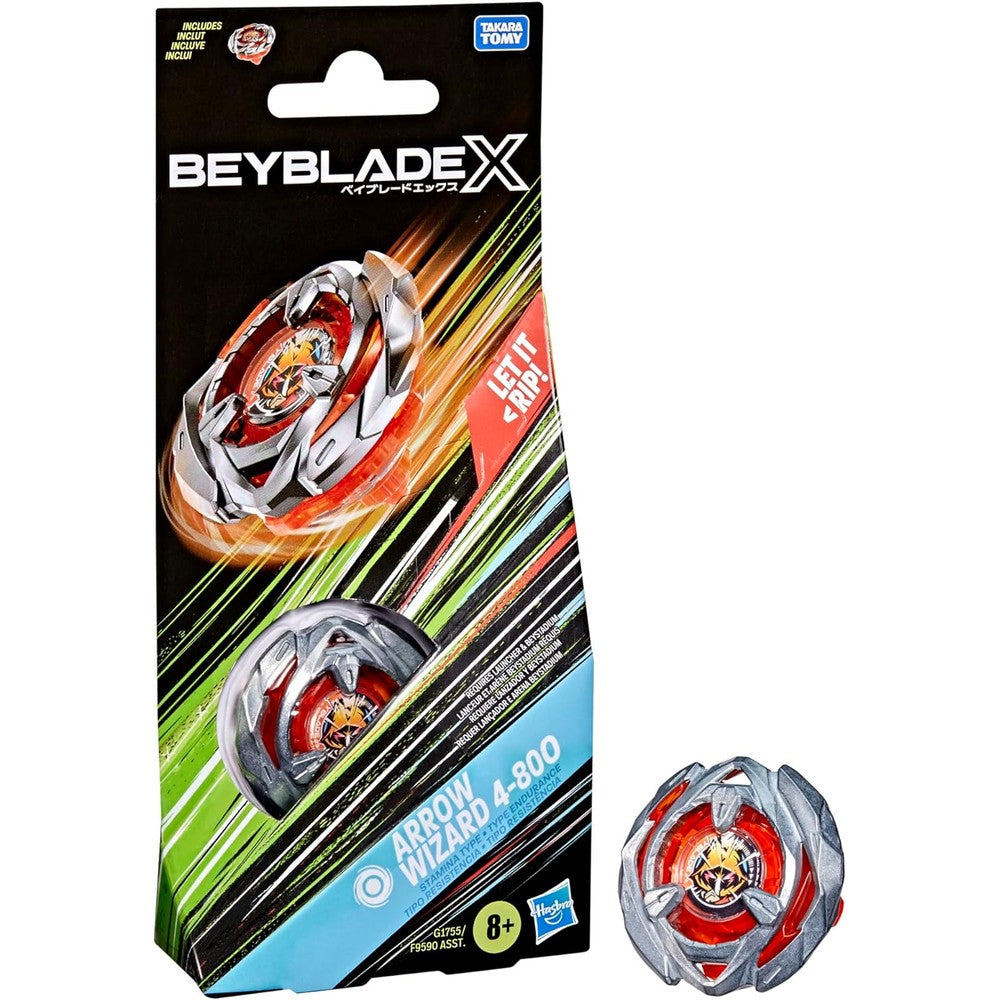 Beyblade X Arrow Wizard 4-80O booster pack front packaging view