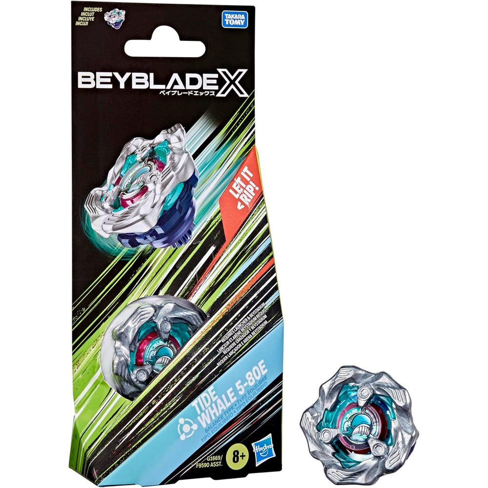 Beyblade X Tide Whale 5-80E front view packaging