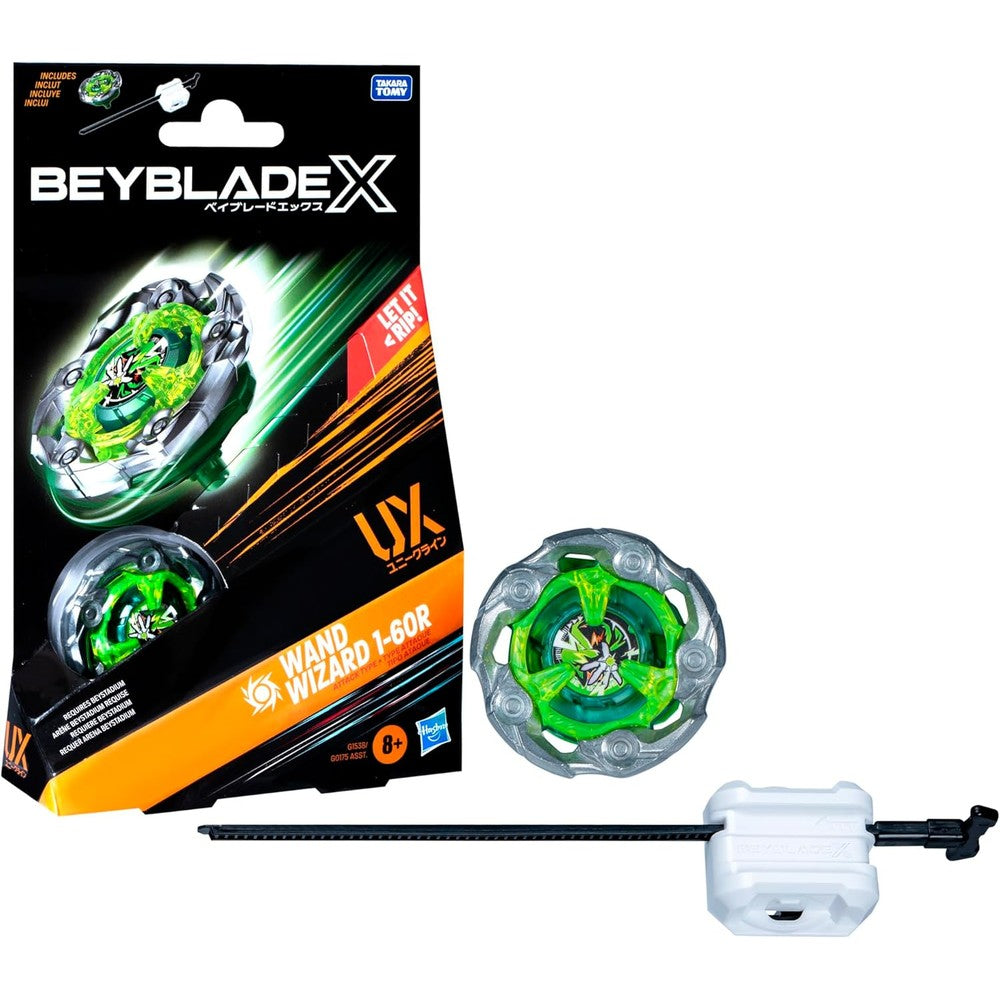 Beyblade X Wand Wizard 1-60R UX Starter Pack front view