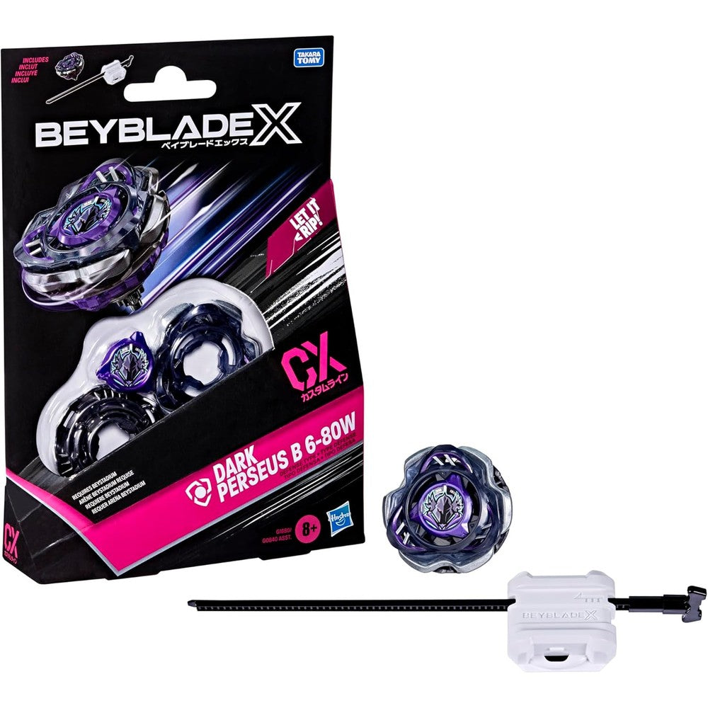 Beyblade X Dark Perseus B 6-80W CX Starter Pack front view