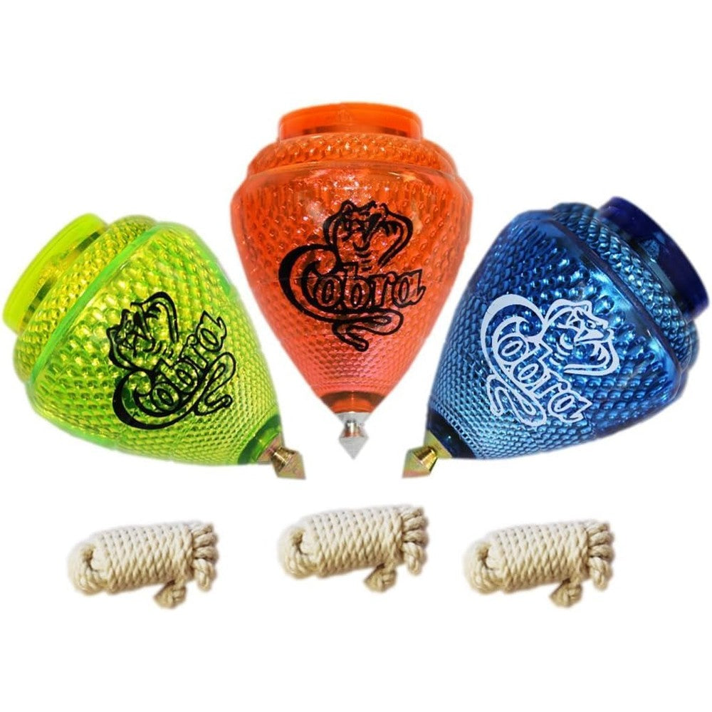 Generic Champion Cobra spinning tops 3 pack front view