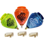 Generic Champion Cobra spinning tops 3 pack front view